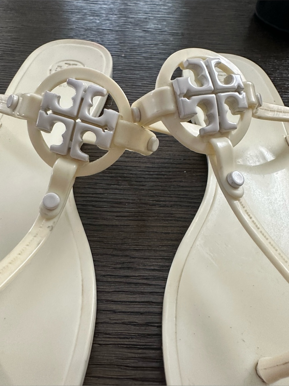 Tory Burch Cream Thong Sandals - Picture 3 of 4
